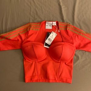 Ivy Park Drip 2 Coral Crop Top
